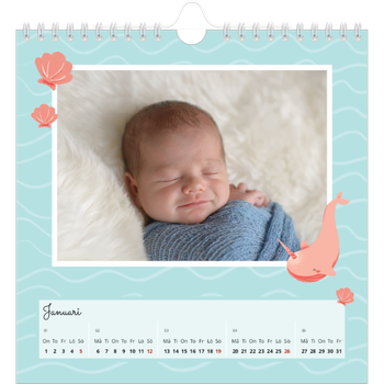Fotokalender Kvadratisk — Söta djur