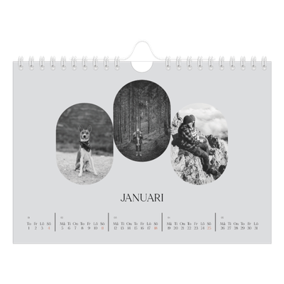 Fotokalender A5 Enkel — Den öppna vägen [Januari]