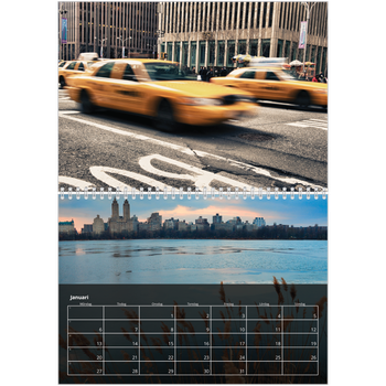 Fotokalender A3 Klassisk — Transparent kalender