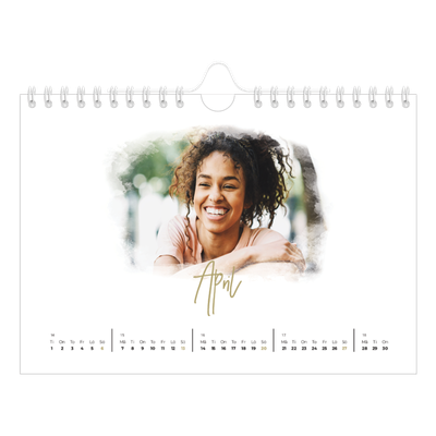 Fotokalender A5 Enkel — Fotoeffekter [April]