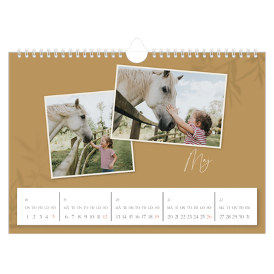 Fotokalender A4 Enkel — Jordnära [omslag]