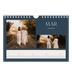 Fotokalender A5 Enkel — Skiffer & seriffer [Mars]