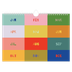 Fotokalender A4 Enkel — Färgglad kalender [omslag]