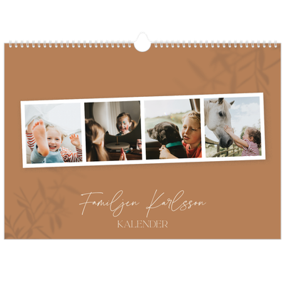 Fotokalender A3 Enkel — Jordnära [omslag]