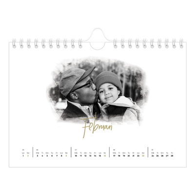 Fotokalender A5 Enkel — Fotoeffekter [Februari]