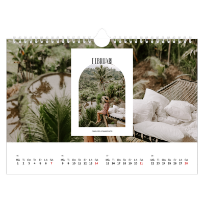 Fotokalender A4 Enkel — Det öppna valvet [Februari]