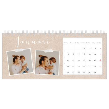 Skrivbordskalendrar — Scrapbook kalender