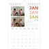 Fotokalender A5 Enkel — Färgglada typsnitt [Januari]
