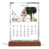 Skrivbordskalender med träställ - Stående — Borsteffekt [Januari]