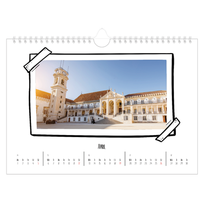 Fotokalender A4 Enkel — Albumögonblick [April]