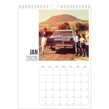 Fotokalender A4 Enkel — Förkortad text