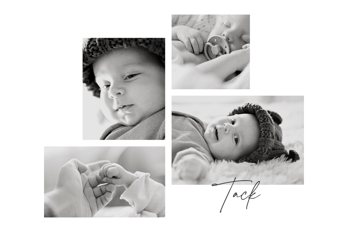 Tack — Liten elegans