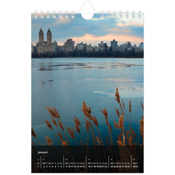 Fotokalender A5 Enkel — Transparent kalender