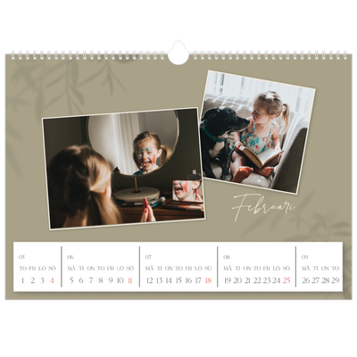 Fotokalender A3 Enkel — Jordnära [Februari]