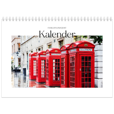 Fotokalender A3 Klassisk (30 x 40 cm) — Min reseskildring [omslag]