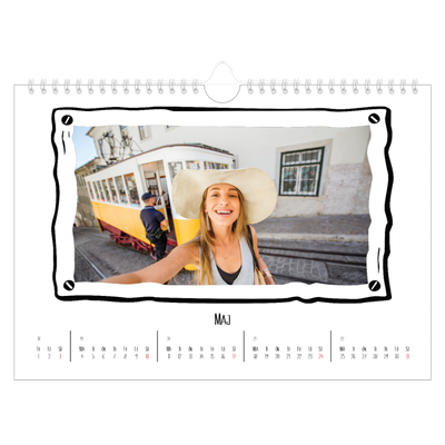 Fotokalender A4 Enkel — Albumögonblick [omslag]