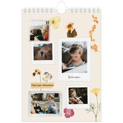 Fotokalender A5 Enkel — Retro scrapbooking [omslag]
