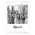 Fotokalender A4 Enkel (20 x 30 cm) — Handskriven [April]