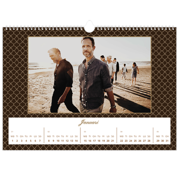 Fotokalender A3 Enkel — Geometriskt mönster
