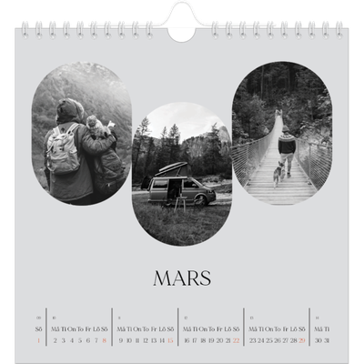 Årskalender kvadratisk — Den öppna vägen [Mars]