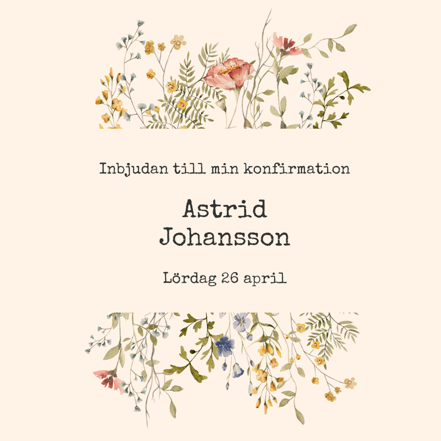 Inbjudningar — Hemlig trädgård