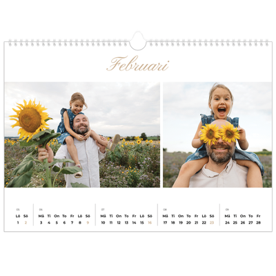 Fotokalender A3 Enkel — Fotolister [Februari]