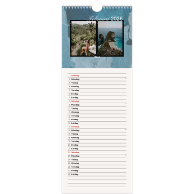 Fotokalender Smal  — Äventyrslängtan [Februari]
