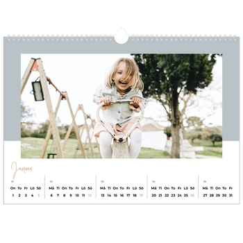 Fotokalender A3 Enkel — Kalender i naturfärger