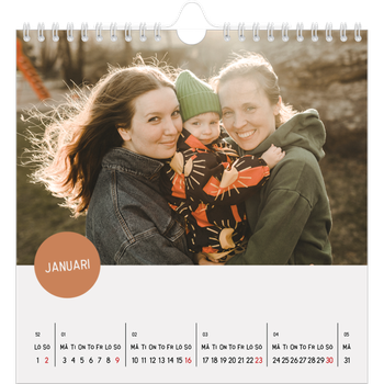 Fotokalender Kvadratisk — Fotoklistermärke