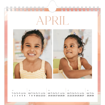 Årskalender kvadratisk — Borsteffekt [April]