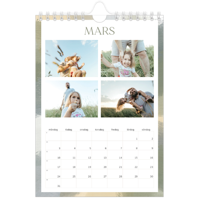 Fotokalender A5 Enkel — Borsteffekt [Mars]