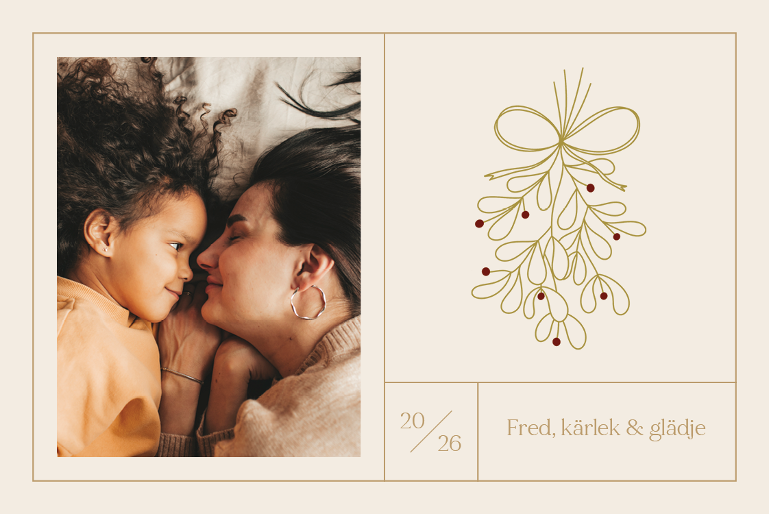 Fotokort — Mistel av guld