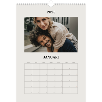 Fotokalender A3 Enkel — Simpel och modernt