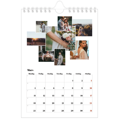 Fotokalender A5 Enkel — Collage shapes [Mars]