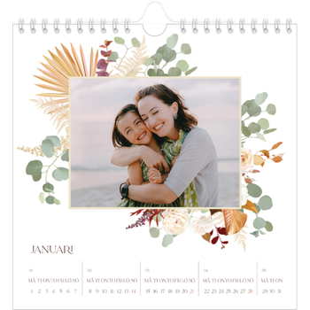 Fotokalender Kvadratisk — Bohemisk stil
