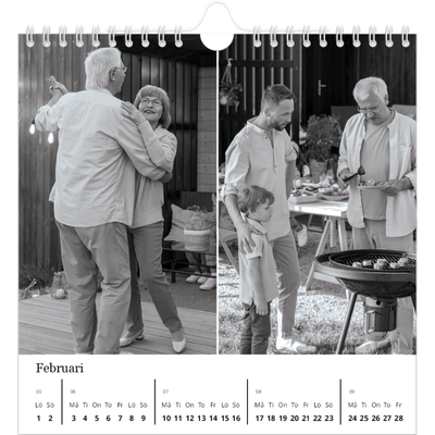 Årskalender kvadratisk — Bilder i fokus [Februari]