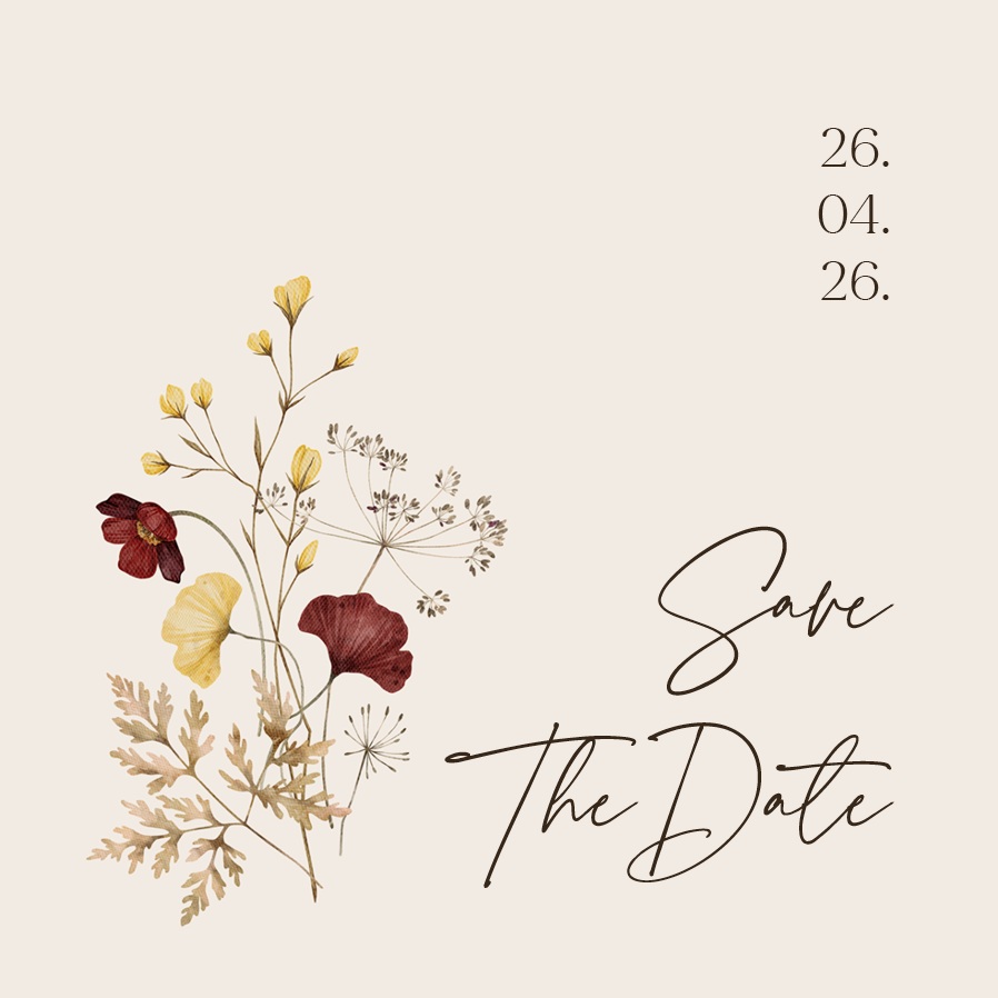 Save the date — Naturliga äktenskap