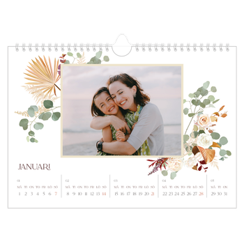 Fotokalender A4 Enkel — Bohemisk stil