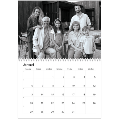 Fotokalender A3 Klassisk (30 x 40 cm) — Bilder i fokus [Januari]