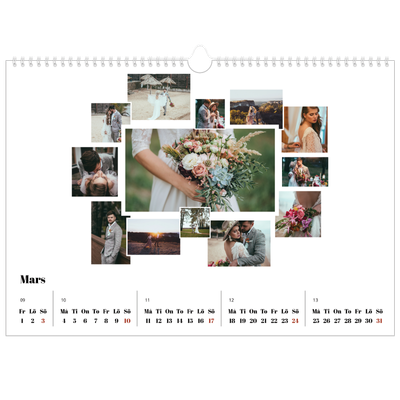 Fotokalender A3 Enkel — Collage shapes [Mars]