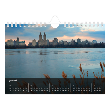 Fotokalender A5 Enkel — Transparent kalender