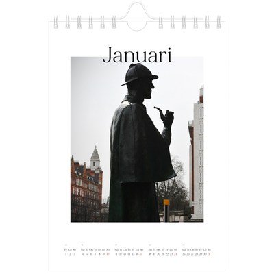 Fotokalender A5 Enkel — Min reseskildring [Januari]