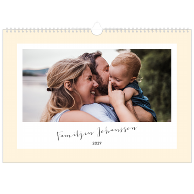 A3 Fotokalender — Modern planerare - Familj på 4 [omslag]