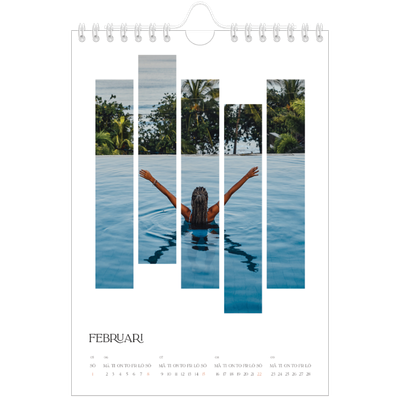 Fotokalender A5 Enkel — Resemosaiker [Februari]