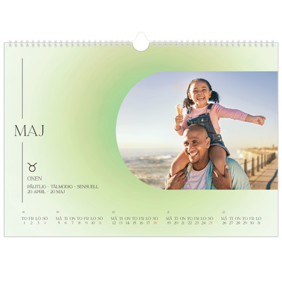 Fotokalender A3 Enkel — Stjärnteckens färger [omslag]