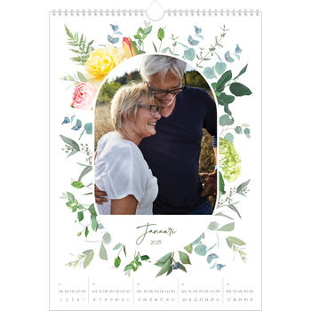 Fotokalender A3 Enkel — Klassiska blommor
