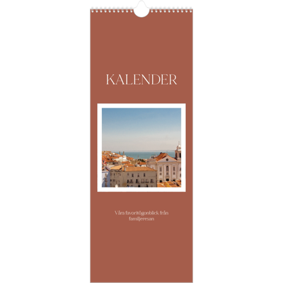 Fotokalender Smal  — Klassiska färger [omslag]