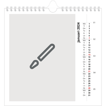 Fotokalender Kvadratisk — Designa din egna fotoprodukt