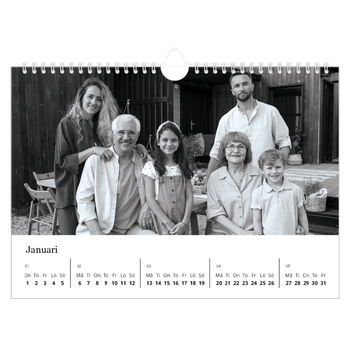 Fotokalender A4 Enkel — Bilder i fokus