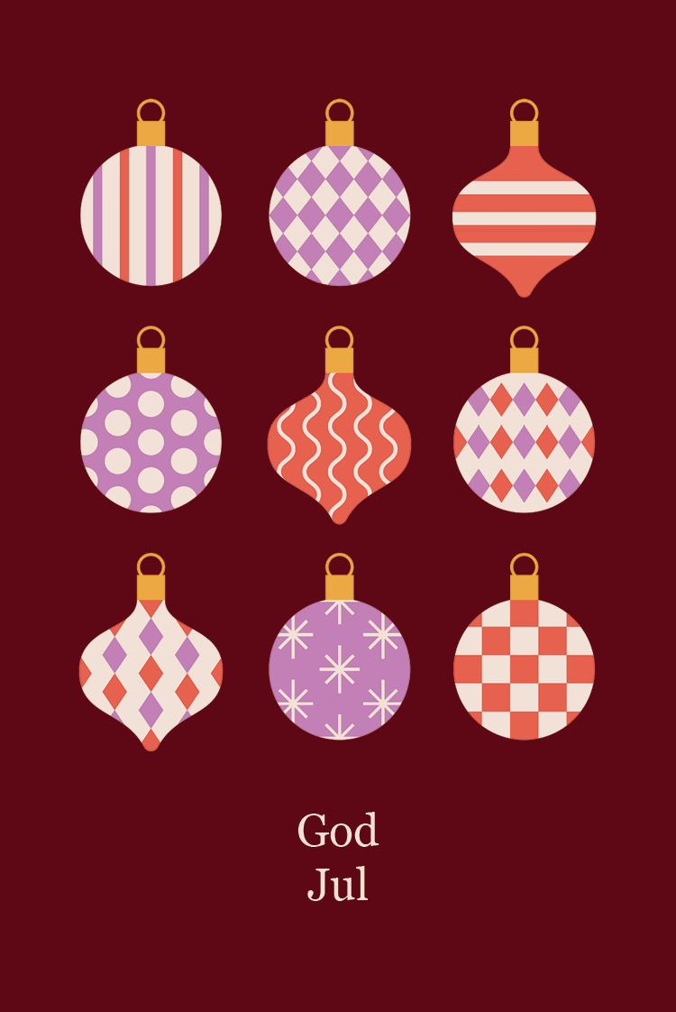 Fotokort — Julkulmönster